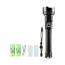 Lanterna LED Recarregável De Alta Potência XHP390 100000LM Lanterna Tática Militar Para Autodefesa