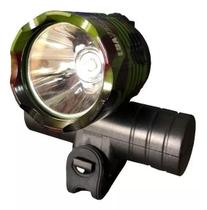 Lanterna LED Recarregável De Cabeça E Guidão Bike