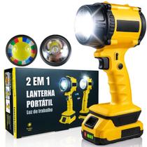 Lanterna LED Recarregável Portátil Profissional 10000 Lumens Potente Bateria 7500mAh 12h Resistente IPX4 Pesca Camping Obras Trilhas