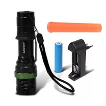 Lanterna Led Recarregável Q5 Cree Tática Com Bastão