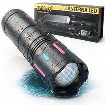 Lanterna LED Recarregável, Tática Militar 10000 Lumens, USB, Super Potente, Resistente à Água, Ideal Lanterna LED Recarregável, Tática Militar 10000 Lumens, USB, Super Potente, Resistente à Água, Ideal