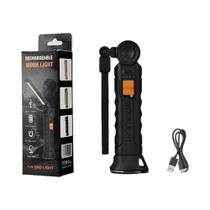 Lanterna LED Recarregável USB COB, Luz De Trabalho Magnética, Lâmpada Suspensa Para Camping Lanterna LED Recarregável USB COB, Luz De Trabalho Magnética, Lâmpada Suspensa Para Camping