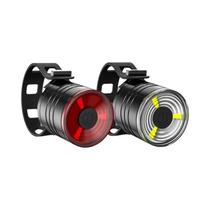 Lanterna LED Recarregável USB Para Bicicleta, Luz Frontal E Traseira Portátil, Holofote Para