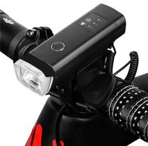 Lanterna Led Recarregável USB + Suporte de Bike Universal Bicicleta Ciclismo