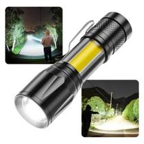 Lanterna Led Recarregável Usb Tática Profissional 3 Modos