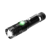 Lanterna LED Recarregável USB Zoomável 1000LM À Prova D'Água T6 Tocha Tática 4 Modos Luz COB Para