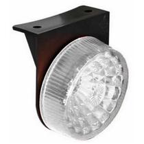 Lanterna led redonda com suporte lente lisa - Cristal