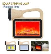 Lanterna Led Solar Chama Lâmpada ,usb,camping, Multi-função