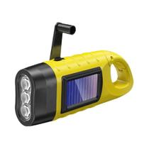 Lanterna LED Solar Com Manivela Recarregável Equipamento De Sobrevivência Para Pesca, Navegação E