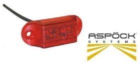 Lanterna led spoiler aspock vermelha