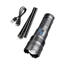 Lanterna LED Super Brilhante 99000000LM 100W De Longo Alcance Recarregável Tipo-C Com Display De