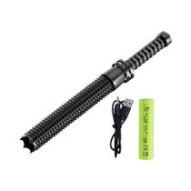 Lanterna LED Super Brilhante XHP90 Bastão De Defesa Tática Telescópico Com Zoom Lanterna De