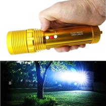 Lanterna Led T6 de Iluminação de Emergência e Segurança - Recarregável 88000W - XM30412 Lanterna Led T6 de Iluminação de Emergência e Segurança - Recarregável 88000W - XM30412