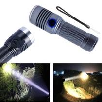 Lanterna Led T6 Iluminação de Alerta Recarregável Excelente Iluminosidade USB 98000W XM30984