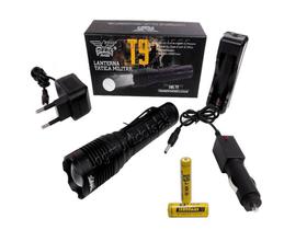 Lanterna Led T9 Xml Clip Cinto 5 Modos Super Compacta
