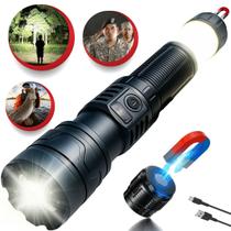 Lanterna Led Tática Militar Potente Recarregável Para Pesca, Caminhada, Acampamento
