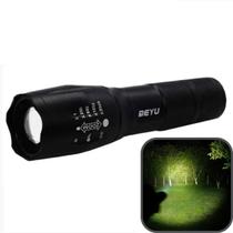 Lanterna Led Tática Portátil Potente Com Zoom Corpo em Alumínio Para Caça Pesca Camping Caminhada Sitio Fazenda À Pilha