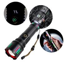 Lanterna LED Tática Recarregável 20W 2000 Lúmens USB