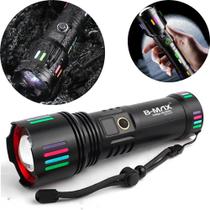 Lanterna LED Tática Super Brilho Recarregável 2000 Lúmens com 5 Modos de Luz