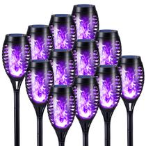 Lanterna LED Toodour Solar Halloween Lights, pacote com 12 unidades, roxa Lanterna LED Toodour Solar Halloween Lights, pacote com 12 unidades, roxa