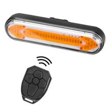 Lanterna Led Traseira recarregável Com seta e Controle wifi CL-8038