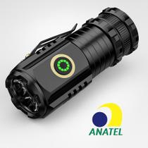 Lanterna Led Usb Portátil Recarregavél Laser Branca Alta Potência Sabre De Luz Versatilidade Longo Alcance Zoom Ajustvél Alumimio Nf