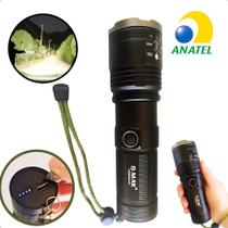 Lanterna Led Usb Recarregável Portátil Versatilidade Alta Potência Laser Branca Potente 2KM Alcance Zoom Ajustável