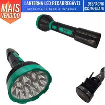 Lanterna Led Uso Manual Recarregável C/ 15 LED Bivolt Duas Fases - Dagia Importação