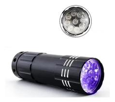 Lanterna Led Uv Luz Ultra Violeta Seca Esmalte e Verifica Di
