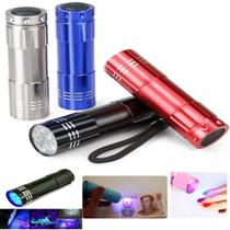 Lanterna Led Uv Ultra Violeta Detecta Nota E Seca Unha Nail