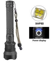 Lanterna Led Xhp90 Super Potente 2 Baterias Recarregaveis