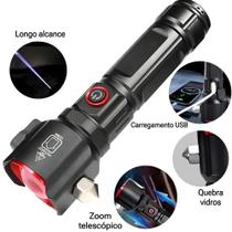 Lanterna Longo Alcance 2000m Com Foco Recarregável B-Max BM-8521