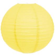 Lanterna Luminária de Papel Oriental Amarela - 35cm Lanterna Luminária de Papel Oriental Amarela - 35cm
