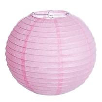 Lanterna Luminária de Papel Oriental Rosa Claro - 30cm Lanterna Luminária de Papel Oriental Rosa Claro - 30cm