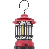 Lanterna Luminária Lampião Led Portátil Camping Pesca Vermelho Lanterna Luminária Lampião Led Portátil Camping Pesca Vermelho