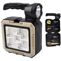 Lanterna Luminária Maleta Com Kit Ferramentas Recarregável
