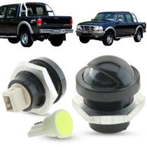 Lanterna Luz de Placa Com Porca + Soquete e LED Ford Ranger 1998 a 2009 F1000