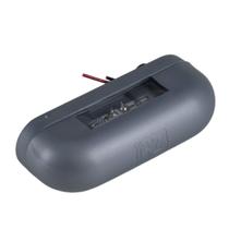 Lanterna Luz de Placa LED Bivolt 12V 24V Prata com Saída de Fios