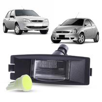 Lanterna Luz de Placa + Soquete e LED Ford Ka 1997 a 2007 Fiesta Street Hatch Sedan1996 a 2002 Street até 2007