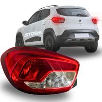 Lanterna luz freio Lado Esquerdo motorista Renault Kwid ano 2017 a 2022 Traseira 1.0 12v Zen Sce Intense Outsider Life Lanterna luz freio Lado Esquerdo motorista Renault Kwid ano 2017 a 2022 Traseira 1.0 12v Zen Sce Intense Outsider Life
