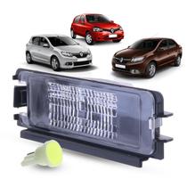 Lanterna Luz Placa + LED Renault Logan Sandero 2011 2012 2013 2014 2015 2016 2017 Clio 2000 Até 2016