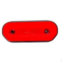 Lanterna Luz Posição Lateral Oval Vermelho Carreta Unidade