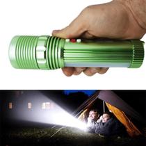 Lanterna Luz Potente Luz LED Cree Recarregável 88000W - Verde XM30412 Lanterna Luz Potente Luz LED Cree Recarregável 88000W - Verde XM30412