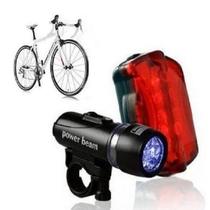 Lanterna Luz Segurança Bicicleta Traseira e Frontal