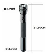 Lanterna MAG-LITE LED 3-D CELL PRETA 168 Lumes Original USA