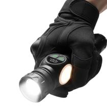 Lanterna manual d eled recarregavel para acampamento com duas opçoes de iluminação