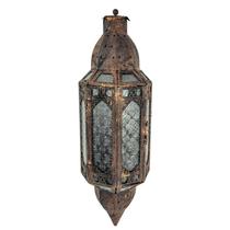 Lanterna Marroquina De Parede Envelhecida 48X15Cm Decorativa - Inigual