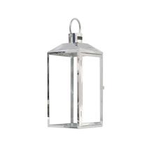 Lanterna Marroquina Prata Design Moderno Pequena 35cm