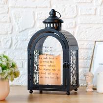 Lanterna Memorial TRIROCKS Walk Beside Us com vela LED de 28 cm