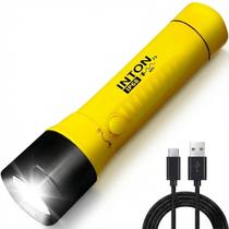 Lanterna Mergulho Profissional F9 Inton IP68 Led Potente Recarregável USBC Prova Dágua Pesca